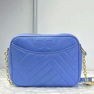 Tory Burch Alexa Stitch Camera Crossbody Bag In Larkspur